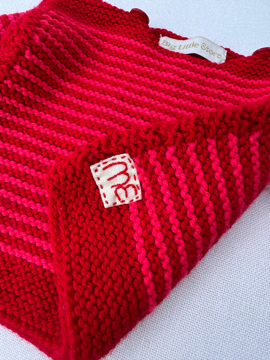Big Little Store Knitted Jumper Red