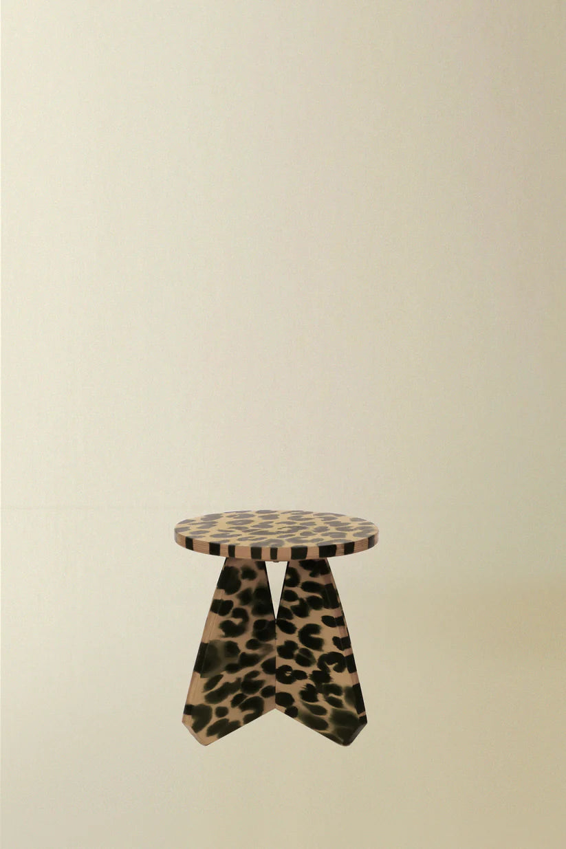 Riva Stool Leopard Spots